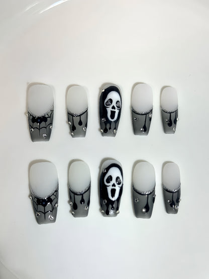 Ghostly Glam nails