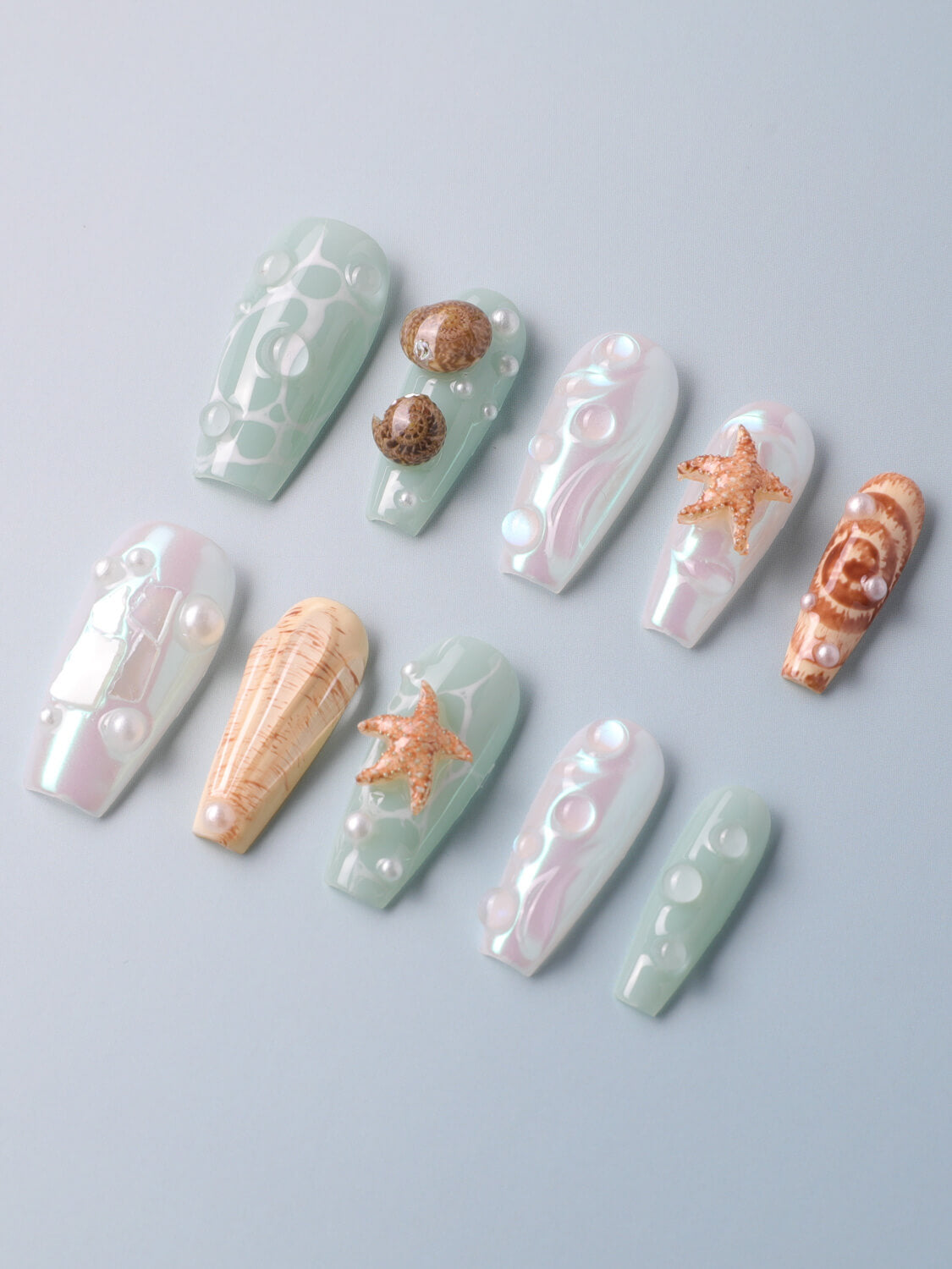 Mauritius Escape Press on nails