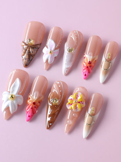 Tropical Vibes Press on nails