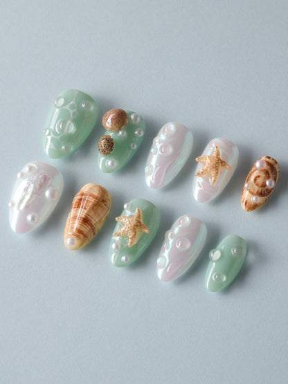 Mauritius Escape Press on nails