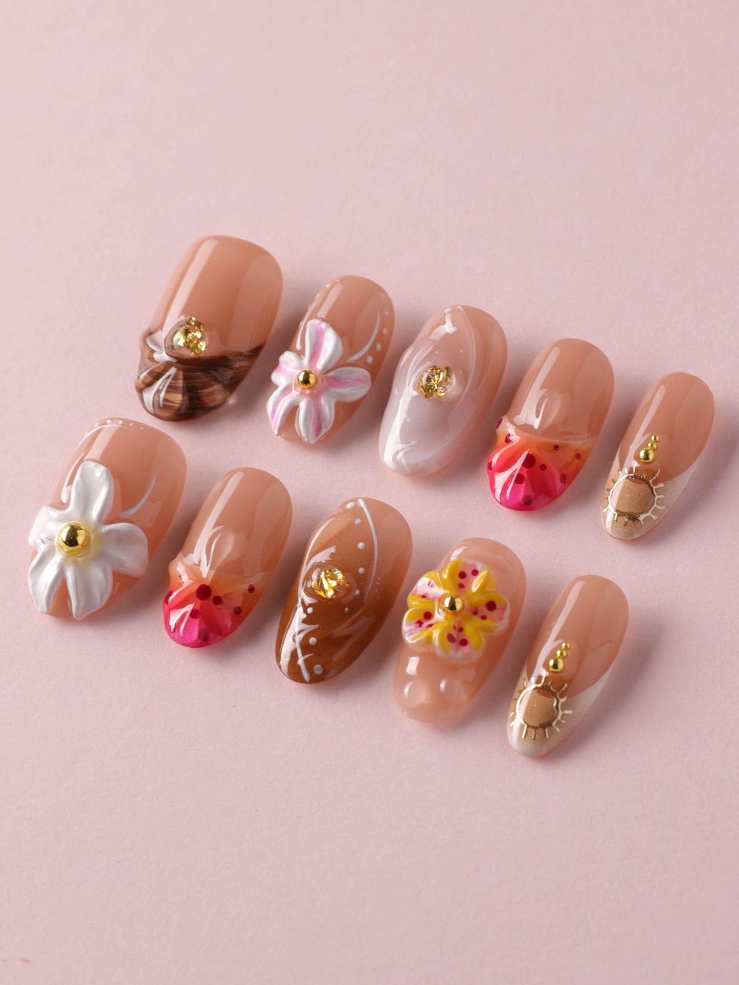 Tropical Vibes Press on nails