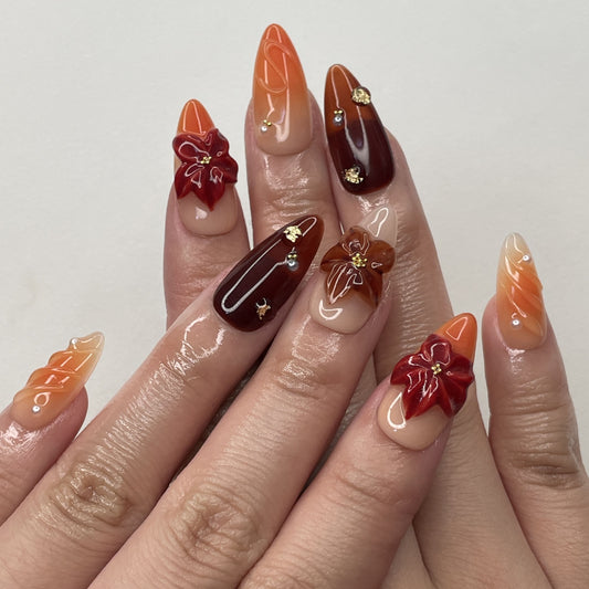 Tropical Sunset Gradient Nails