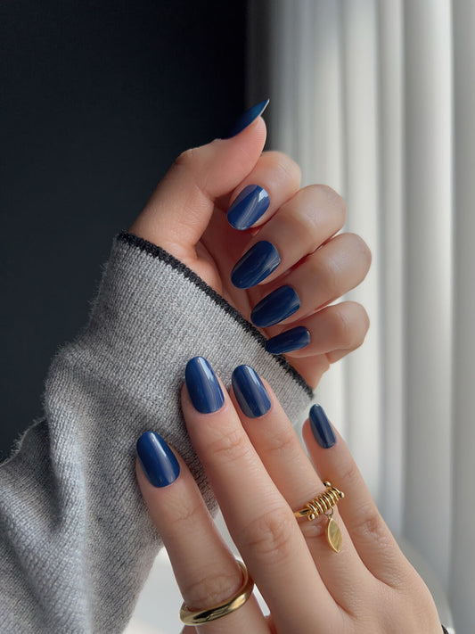 Classic Blue Press on | Pro Gel Nails